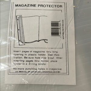 Clear Two packages Magazine Protectors